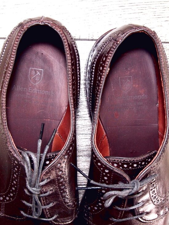 * NIB * $375 Allen Edmonds 6TH AVENUE Derby 7 D DarkChestnut * add $15 new Trees main image 10